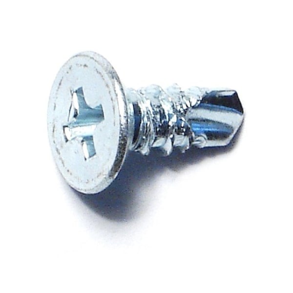 Midwest Fastener Self-Drilling Screw, #10 x 1/2 in, Zinc Plated Steel Flat Head Phillips Drive, 45 PK 931421 - main